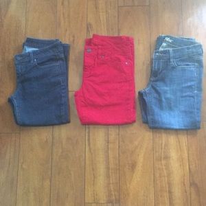BUNDLE BARGAIN 3 Signature Flare & Crop Jeans Sz 2